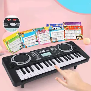 BISA COD!!! LYB Organ Piano Elektrik Anak Musical Keyboard 37 Keys - Black Alat Mainan