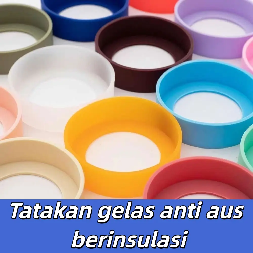 Alas Termos Pelindung Dasar Cangkir Pilihan Anti Selip Tahan Aus Dudukan Dasar Cincin Silikon Pelindung Dasar Botol Air Berbagai Warna Serbaguna Cocok Untuk Penggunaan Di Rumah