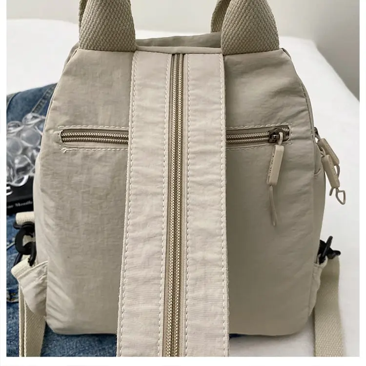 AOLONG Ransel ERIKA 1051#  - Tas Ransel Wanita Cantik Backpack Cewek Bahan Parasut Anti Air Bisa COD Hitam Dewasa Sekolah Serut 5