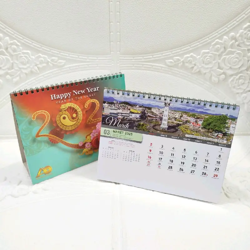 KALENDER MEJA (duduk) ukuran standar 2025 2