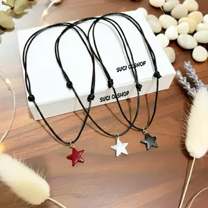 KALUNG TALI KOREA BANDUL BINTANG WARNA Y2K TERBARU DAN KEKINIAN (WARNA WARNI)