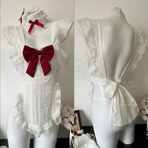 Lingerie Sexy Wanita Cosplay Maid Setelan Renda Premium | Sexy Sleepwear for Women | Hot Lingerie Sexy & Comfortable for Romantic Moments | Baju Tidur Wanita Dewasa Sexy langereis  japanese lingeries linge