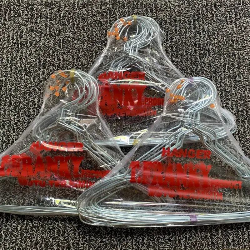 [12PCS] Hanger ANAK Kawat besi Stainless anti karat | Cantolan | kastok | gantungan baju kawat besi anak / kuat dan tanpa bengkok