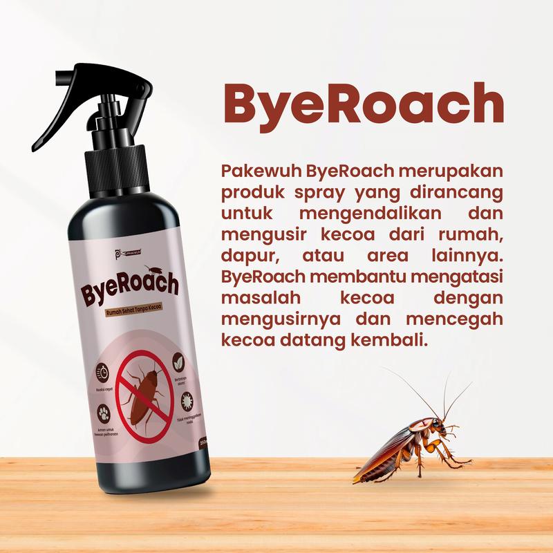 Pakewuh - ByeRoach Pengusir Kecoa 250 ML Cleaning Pembersih Ruangan lipas coro serangga 1