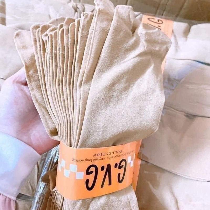 Set 10 đôi tất, vớ màu da GVG xỏ ngón siêu dai, dày dặn, chống nắng, ủ kem, giữ ấm, mềm mịn 7