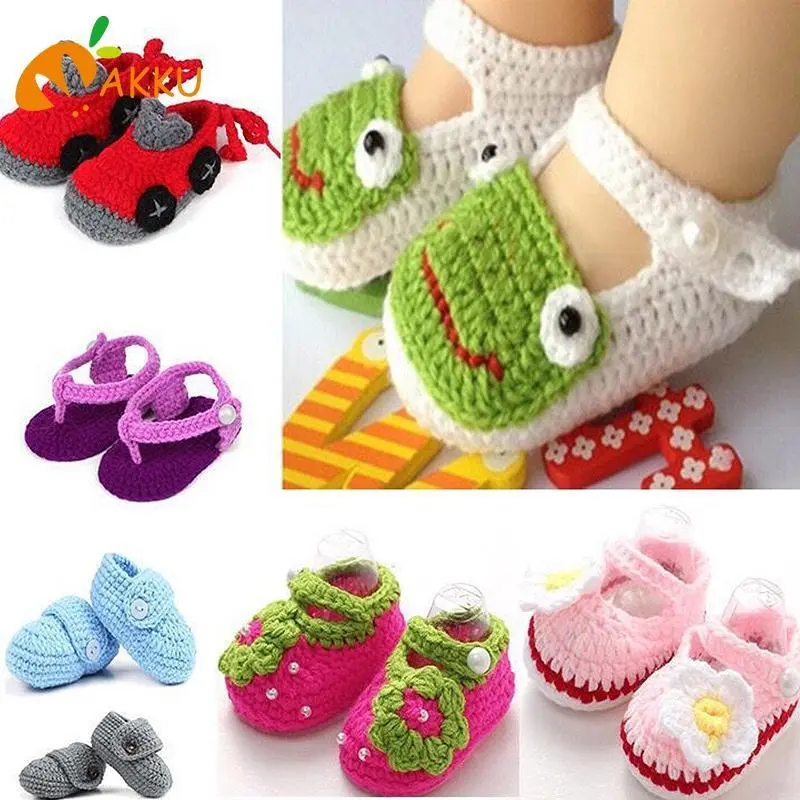 Kasut rajutan bayi, kasut kartun comel untuk kanak-kanak lelaki dan perempuan yang baru lahir, kasut tapak kaki lembut yang hangat, kasut bulu rajutan tangan untuk kanak-kanak kecil, fesyen kanak-kanak Baby Shoes