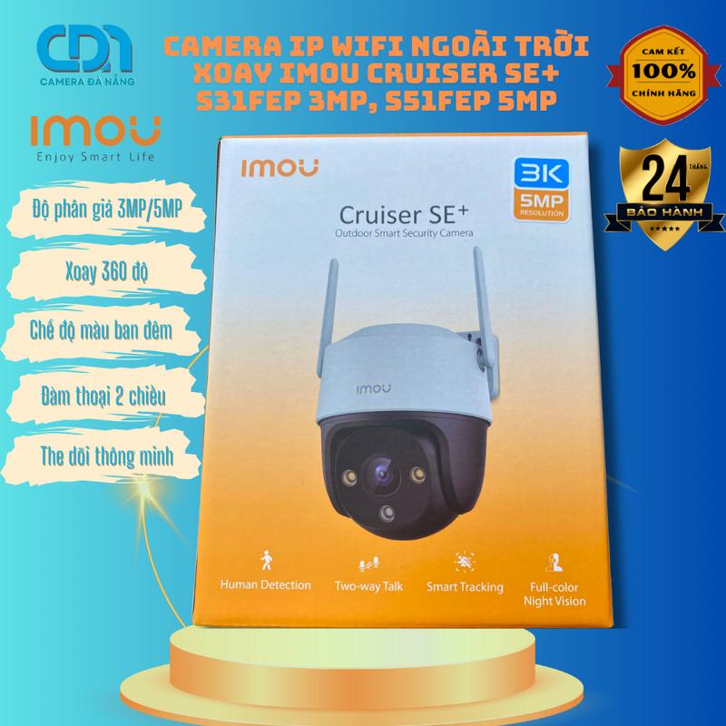 Camera WIFI ngoài trời IMOU S31FeP S51FEP có màu ban đêm xoay 360 độ đàm thoại 2 chiều