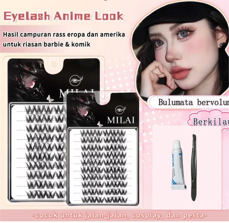 (BEST SELLER) MILAI A12 Russian Look Bulu Mata Palsu - Riasan Mata Eyelash Bulumata | Eyelash Extension 1
