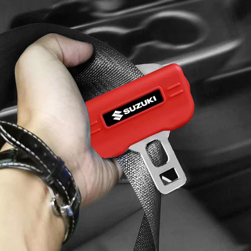 Product Introduction of 1Pcs Car Seat Belt Buckle Clip Anti-Scratch Pvc Protector Cover Car Accessories fit for Suzuki Swift Alto Jimny Vitara Ertiga APV 4