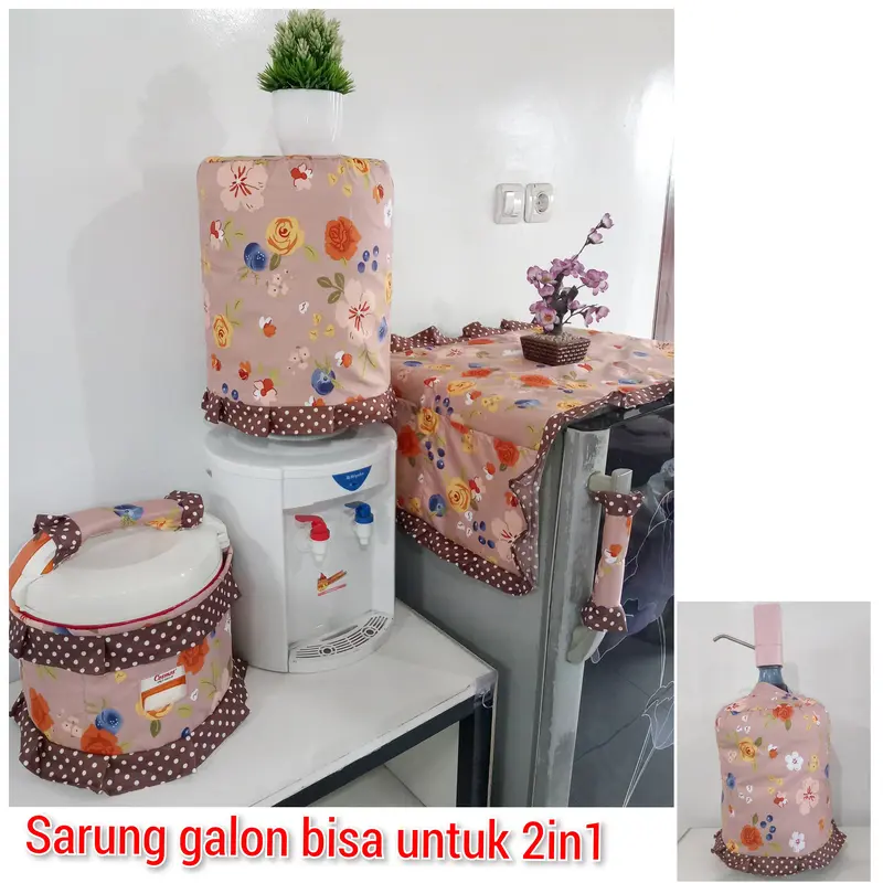 SARUNG GALON TUTUP KULKAS TUTUP MAGICOM ANEKA MOTIF 0