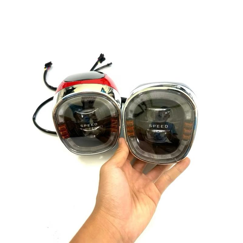 Đầu đèn Milan to xe điện 133 Giant 133s 133S Plus. M133 mini Plus đời mới hoặc xe Milan