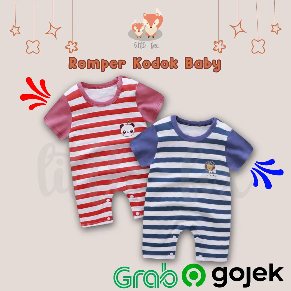 ROMPER BABY / JUMPER BAJU BAYI 0 - 1 TAHUN BAHAN KATUN LEMBUT NYAMAN LUCU