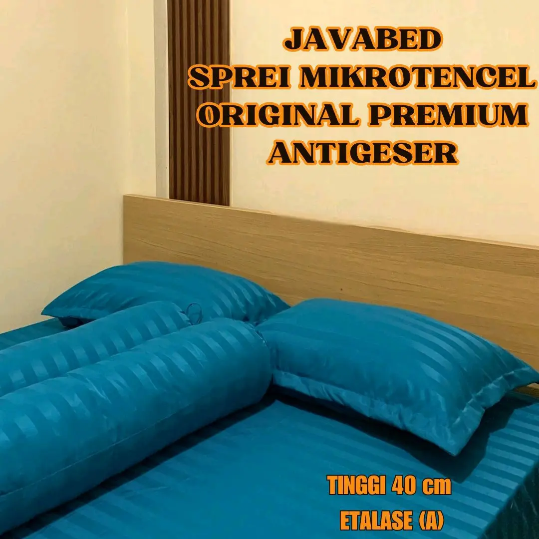 [TINGGI 40 CM] Sprei Mikrotencel Premium Original IMPORT Javabed Antigeser