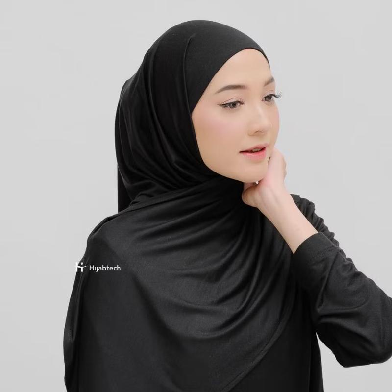 Hijabtech ICY-Touch Pashmina Instan Hijab Tencel Antibakteri Sensasi Dingin Dikulit Muslim Soft 3
