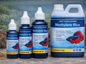 Methylene Blue Obat Ikan Cupang Anti Jamur Parasit Luka Sirip Busuk Obat Ikan Hias Aquarium