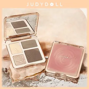 【free shipping】 [COD&Ready Stock]✨Judydoll All-in-one Palette Makeup Natural Long Lasting JudyDoll Highlighter Contour Bronzer Palette dan dagu untuk efek pelangsingan UWKIL
