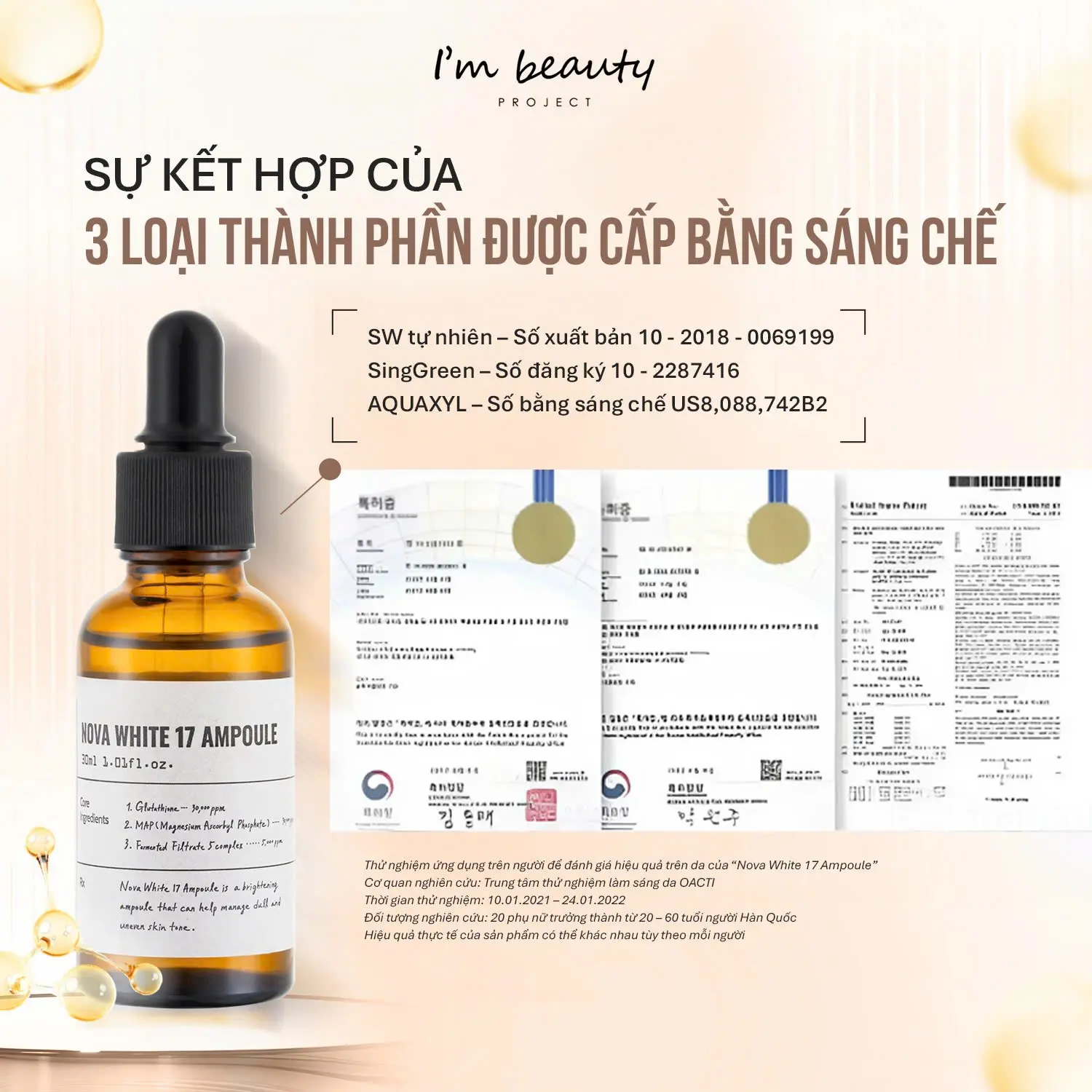 Serum Dưỡng Sáng Mịn Da NOVA WHITE 17 AMPOULE 30ml | BigBuy360 - bigbuy360.vn