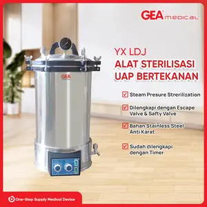 GEA Autoclave Portable Steam Sterilizer 18 Liter YX 18LDJ (With Timer)