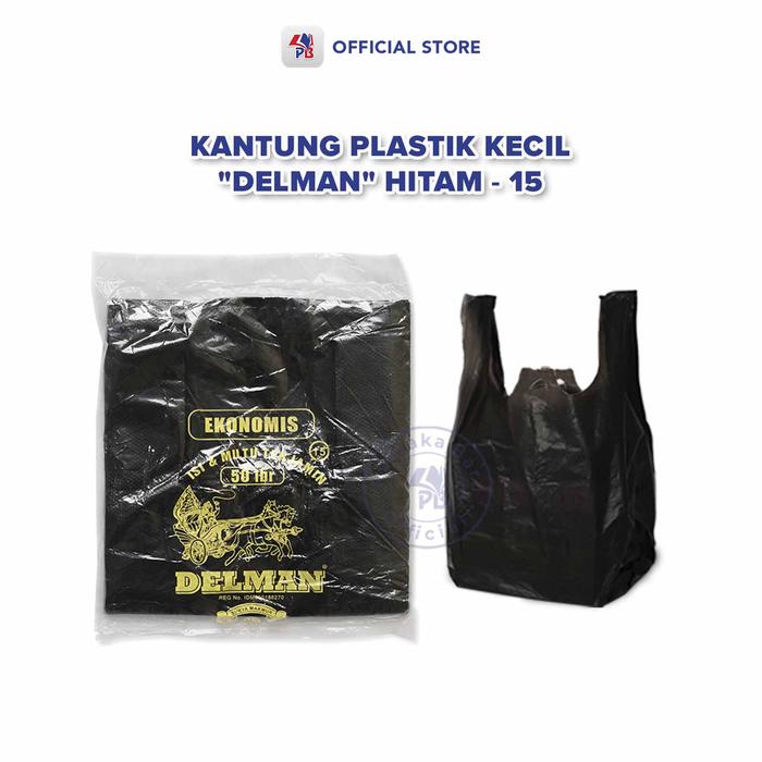 Gambar Kantong Plastik Kresek Hitam  Ukuran 15 Merk Delman Isi 50 Lembar / PB EDUKASI ANAK - PBNB dari Pustaka Baru Press Kab. Bantul Tokopedia