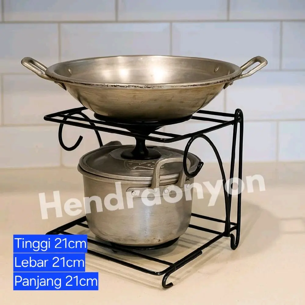 rak panci/rak teflon/rak wajan penggorengan minimalis