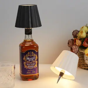 Lampu Botol LED Hias Meja Aesthetic Touch Portable Charge Type C / Lampu Botol Hias Party / Lampu Meja Botol Wine