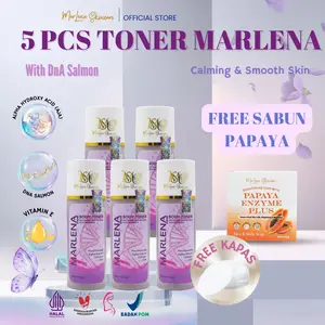 PROMO BELI 5 TONER MARLENA WHITENING BPOM DAPAT SPESIAL SABUN PAPAYA MARLENA