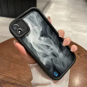 Casing Hp untuk Realme C20 C20A C11 2021 Narzo 50I Case pola kabut berwarna Softcase baru HP lunak ganda Kesing pelindung silikon sederhana Casing