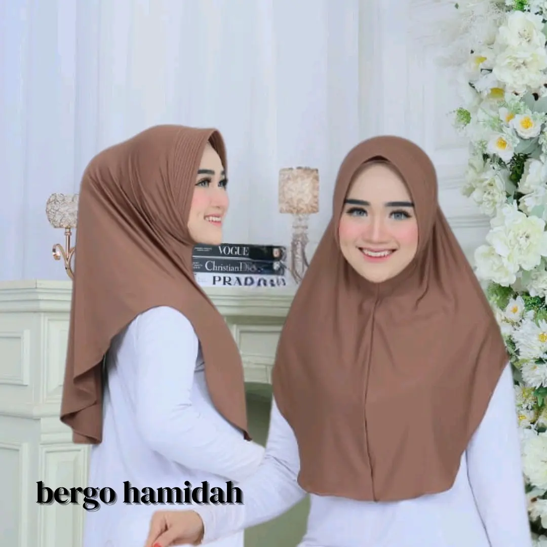 Kerudung Instan Rahayu Bergo Dewasa Ukuran L Muslim - Wanita, Jilbab