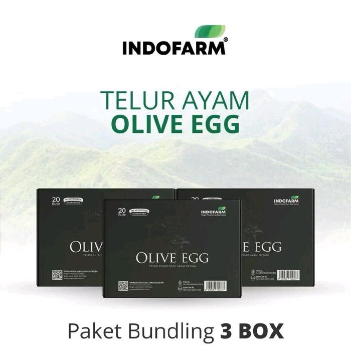 Gambar [BUNDLING 3 BOX] Telur Hijau dari Ayam Hitam - Telur Besar 45g dari INDOFARM JAKARTA SELATAN Kota Administrasi Jakarta Selatan Tokopedia