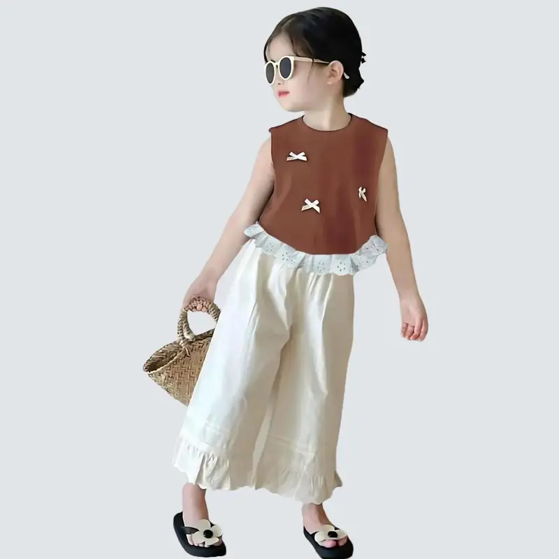 set ootd anak perempuan 1-5 tahun - setelan gemoy anak perempuan - one set baju anak fashion korean style terbaru - parsel Katun Bayi Cewek 0