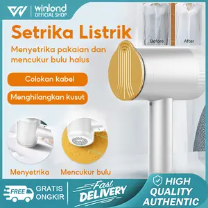 Winland setrika portable untuk pakaian pencukur/penghilang/pembersih serat bulu setrika 2in1 Penghilang Bulu Baju