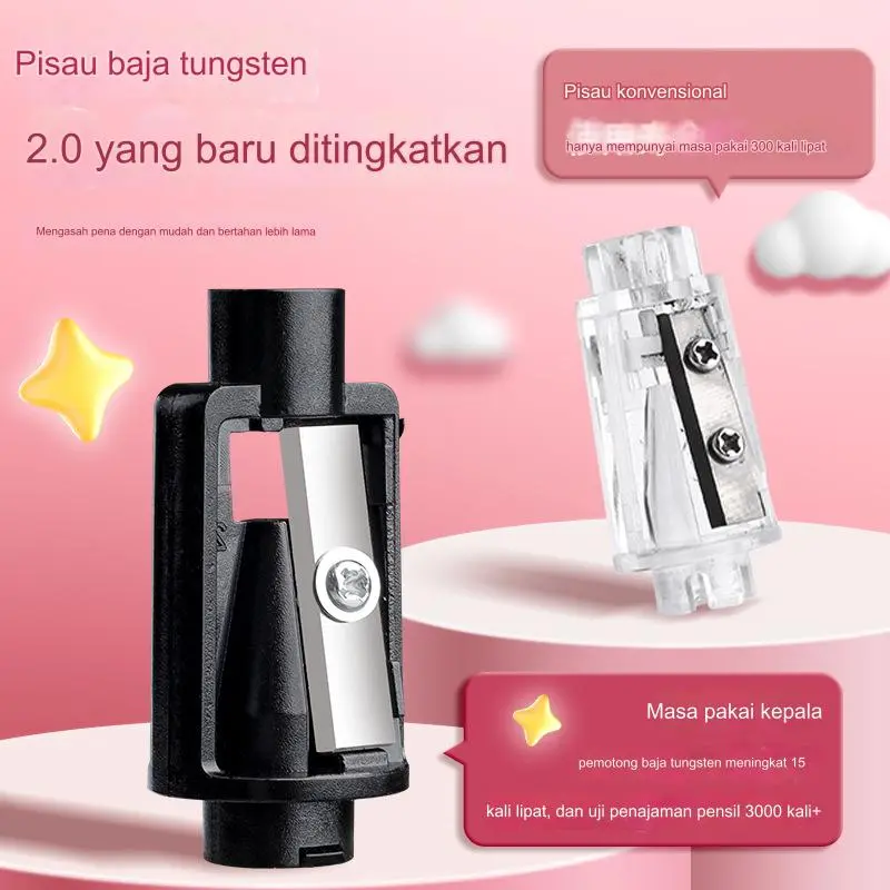 Serutan Rautan Pensil Elektrik Lucu Imut Motif Hewan Pencil Sharpener Electric Cute Animals Astronot Panda 2
