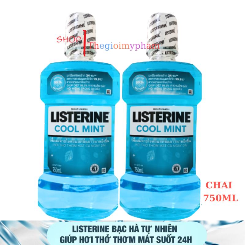 Combo 3 Chai Nước Súc Miệng Listerine Cool Mint 250ml(3x250ml) 4