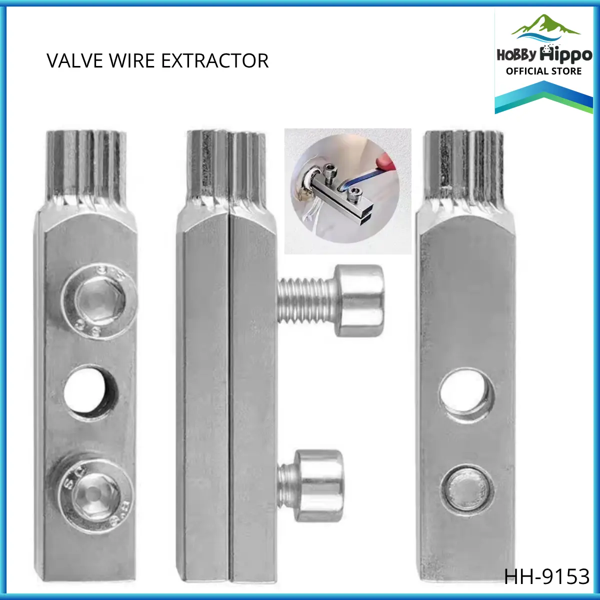 Faucet Angle Valve Wire Extractor / Broken Valve Extractor / Alat Pembuka Stop Kran Air Rusak JS-9153