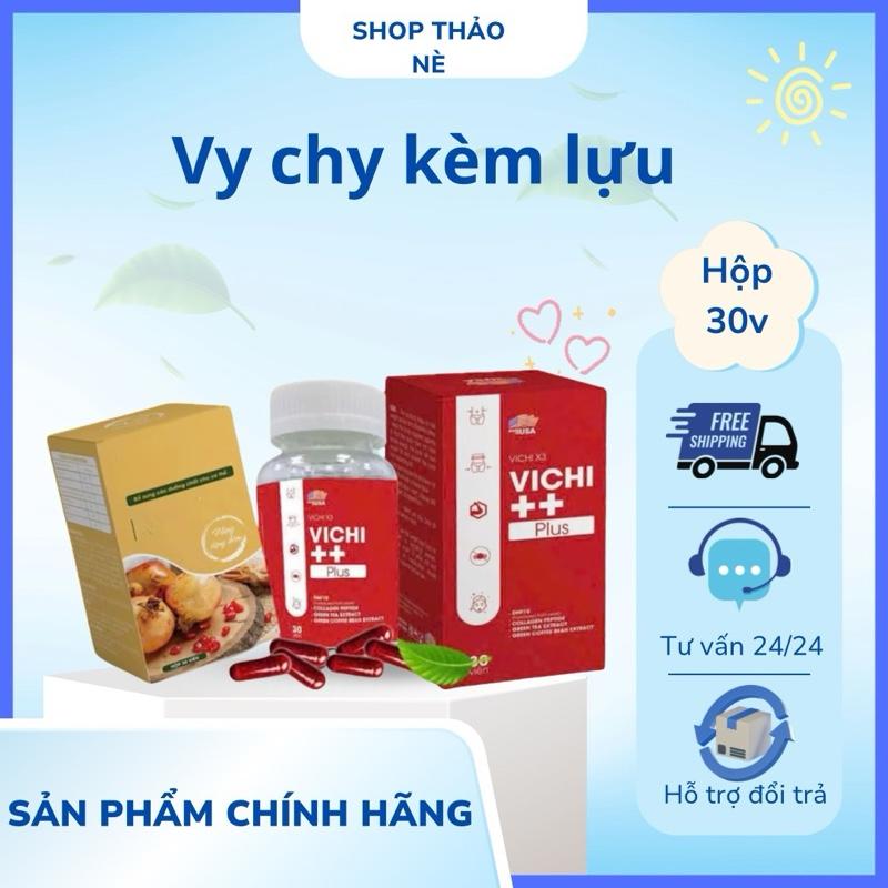 VIÊN UỐNG VYCHII++ PLUS. HỘP 30 VIÊN . hỗ trợ chăm sóc sắc đẹp . Thanh lọc. Người lớn