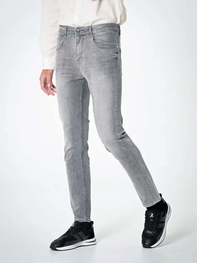 3Second Slim Fit Light Black Jeans S08042313