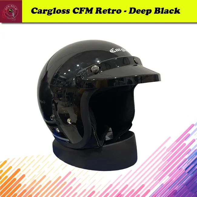Helm Cargloss Original CFM Retro Original - Tanpa Kaca 3