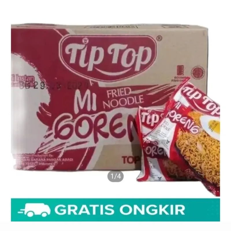 10 bungkus mi mie indomie indomi tiptop instan goreng ayam bawang Food Noodles Kari Kuah Soto Pedas 3