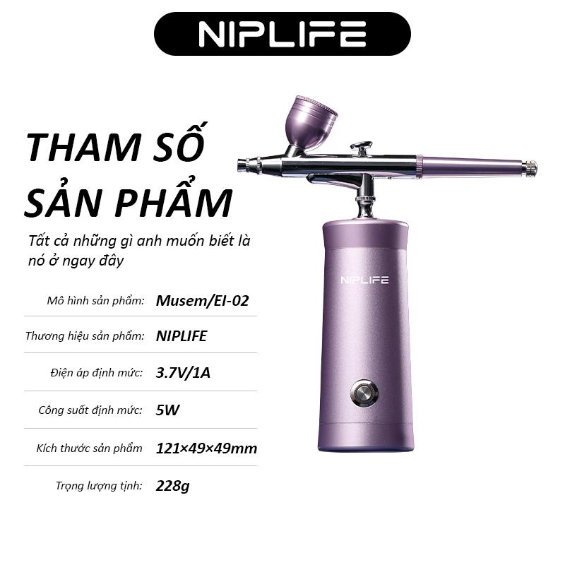 Bình Xịt Tinh Chất NIPLIFE, Nhật Bản, Dụng Cụ Dưỡng Ẩm, Công Nghệ Tiêm Oxy, Cấp Ẩm Sâu, Bình Xịt Điện, Có Thể Tái Chế, Hai Phụ Kiện Hộp Đựng 8