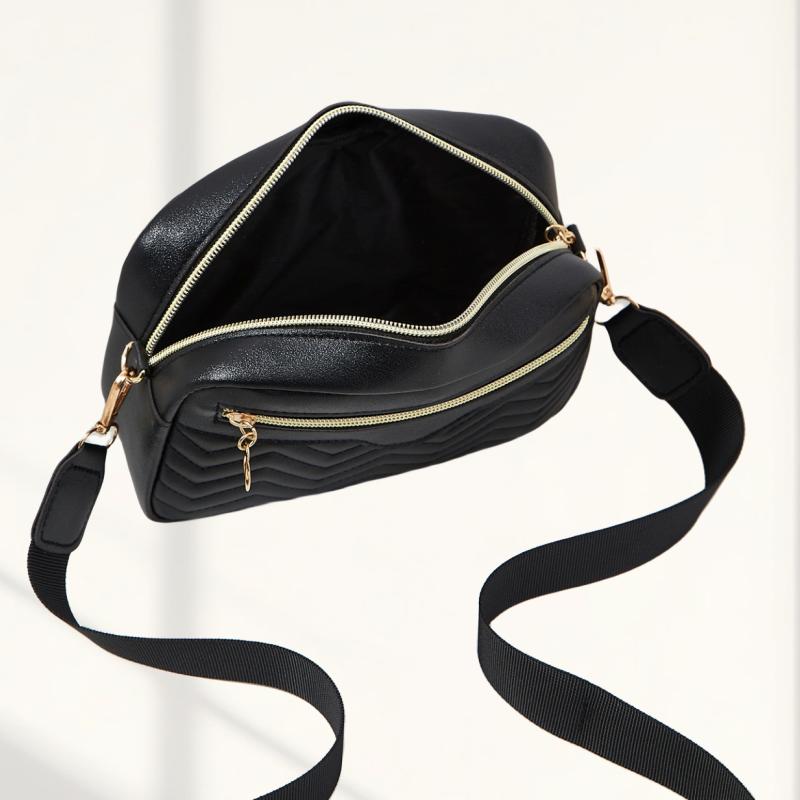 Product Introduction of [COD] Túi Đeo Vai Thư Thêu Gợn Sóng Đơn Giản, Túi Vuông Đựng Máy Ảnh, Thích Hợp Cho Mẹ Và Bé Bag Nữ 3