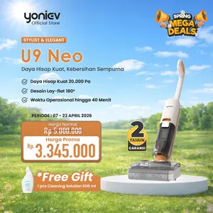 Yoniev U9 Neo Vacuum Cleaner Wet Dry Cordless Vacuum Cleaner and Floor Washer Penyedot Debu