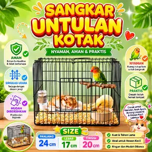 Untulan hewan model kotak