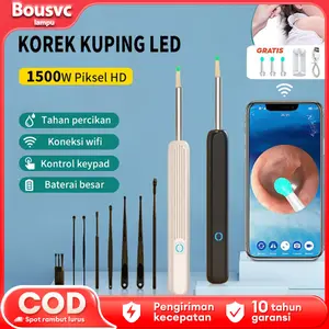 【Garansi 10 Tahun】 Sendok Telinga Cerdas Kamera HD Portabel Pembersih Telinga LED untuk Dewasa dan Bayi Alat Pengorek Telinga WIFI Tahan Air Pembersih Saluran Telinga Endoskop Sendok Telingakorek kuping 1 setpembersih telinga 1 setcotton bud telinga