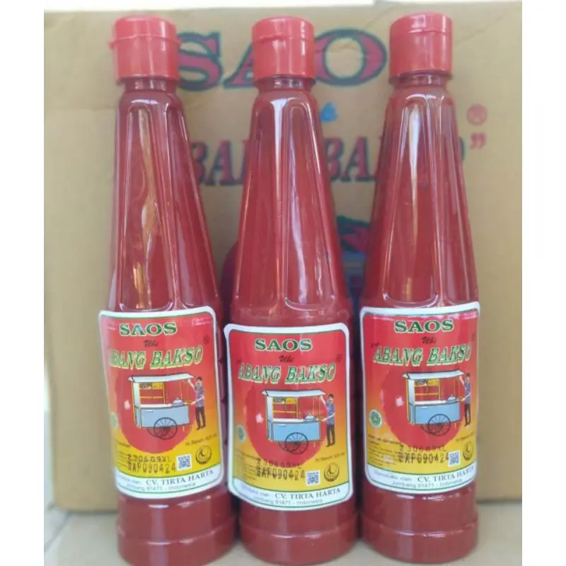 [ TERMURAH ] Saos Cap Abang Bakso Kemasan Botol Plastik | Sauce Saus Pentol Bakso | Saos tomat Saos Botol Abang Bakso 620 ml  Merah Saos madura / Saos Enak / Saos Murah / Saos Lezat dan Termurah