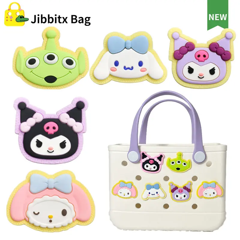 1Pcs Jibbitx Bag 16mm Cartoon DIY Charms Set Cute Bog Bag Charm For Bags Accessories