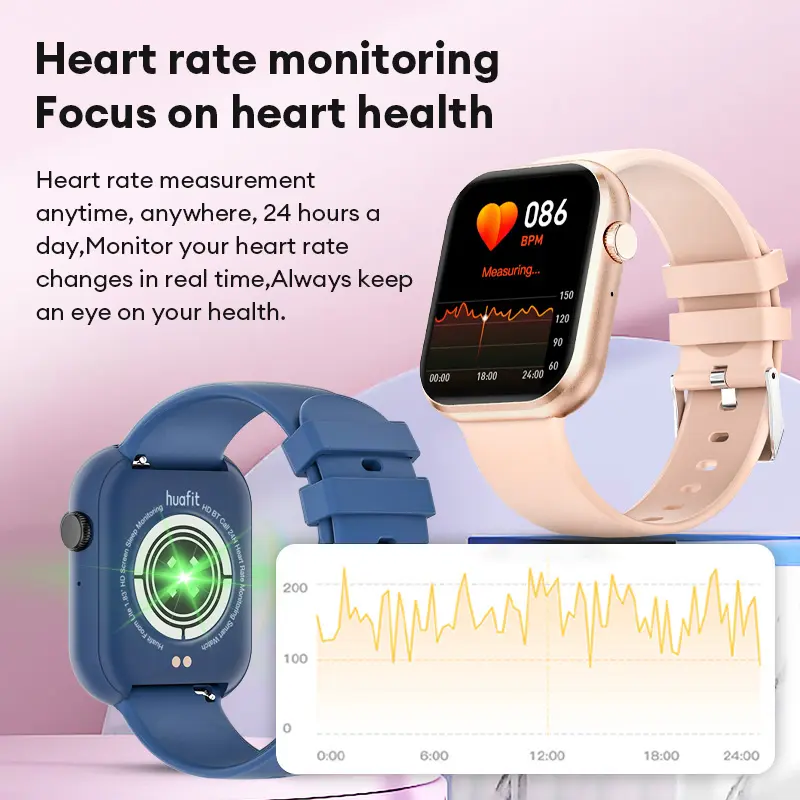 【COD／24H Ship】Aolon Huafit Foomlite Jam Tangan Pintar Asli Jam Tangan Pintar DIY Wallpaper DIY Mode Multi-olahraga Deteksi Denyut Jantung Panggilan Bluetooth 1.83 Inci HD Layar Penuh Tahan Air Foomlite Ponsel Pelacak 7