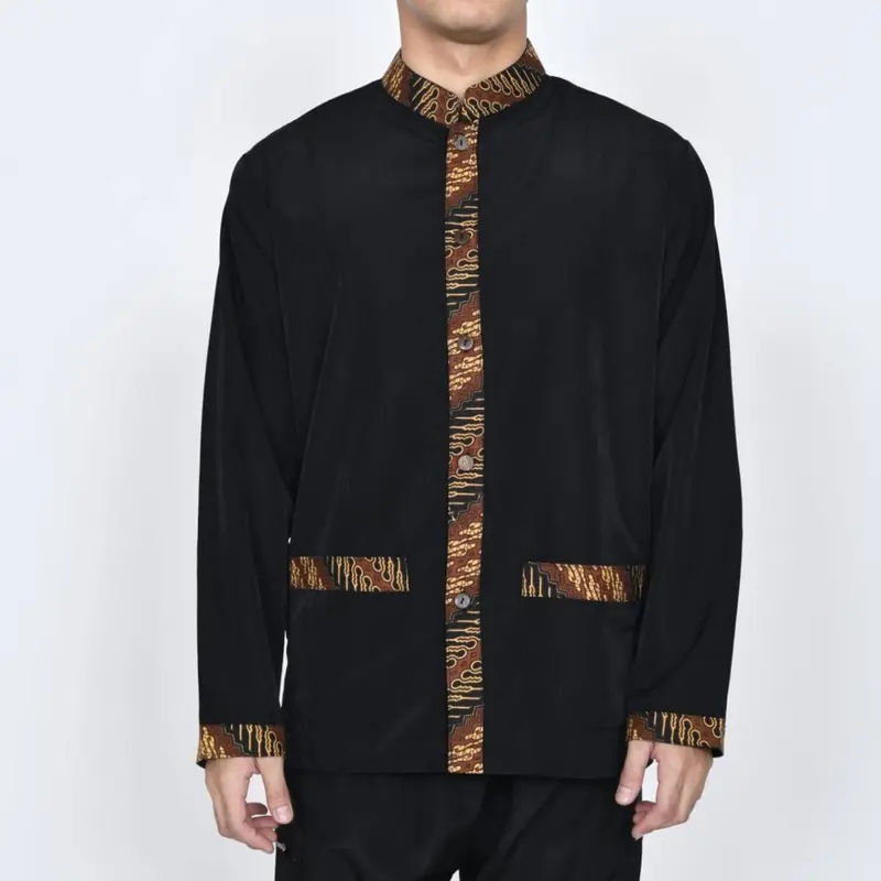 SETELAN PANGSI POLOS BAJU PANGSI SUNDA BAJU SETELAN GRATIS IKAT KEPALA Celana Dewasa Katun Panjang Pria 4