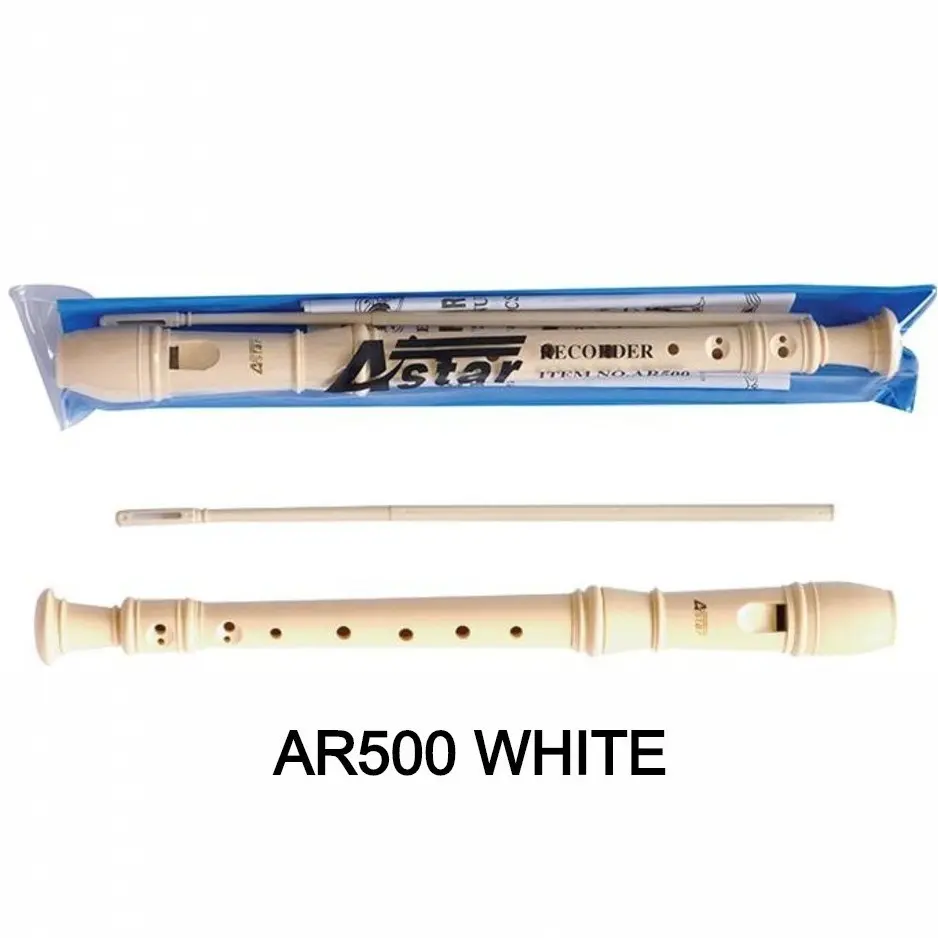 Astar Flute Recorder / Rekoder Astar (AR500) White Musical