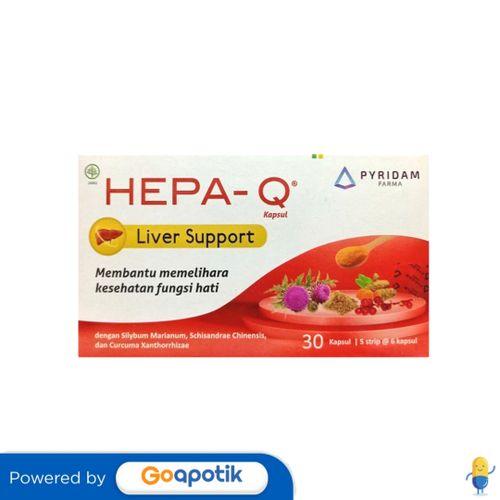Gambar HEPA-Q LIVER SUPPORT BOX ISI 30 KAPSUL dari Apotek Sejahtera Farma Depok by GoApotik Kota Depok Tokopedia