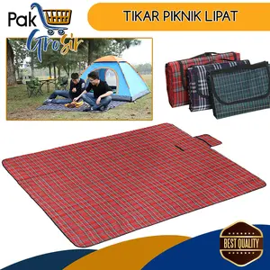 PG Matras Tikar Tiker Piknik Lipat 150 X 180Cm Foldable Traveling Camping
